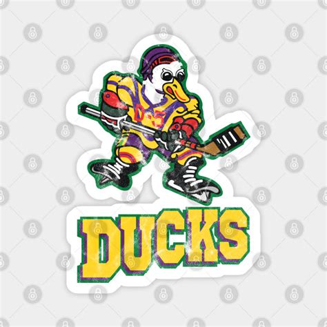 Classic Mighty Ducks Logo - Mighty Ducks - Magnet | TeePublic