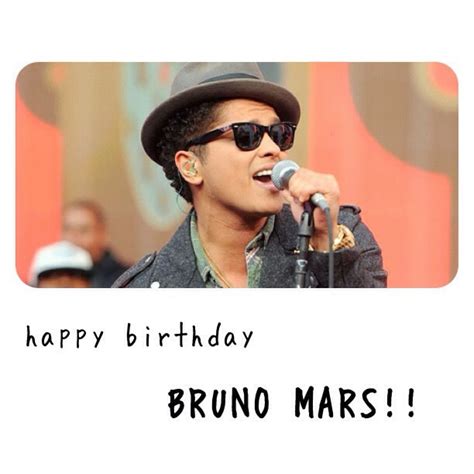 Bruno Mars Birthday Quotes. QuotesGram