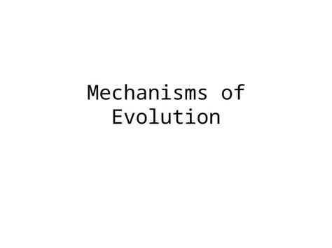 (PPT) Mechanisms of Evolution. Macroevolution Speciation - DOKUMEN.TIPS