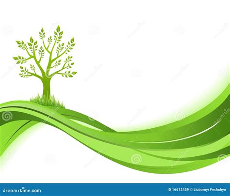 Green Nature Background. Eco Concept Illustration Royalty Free Stock ...