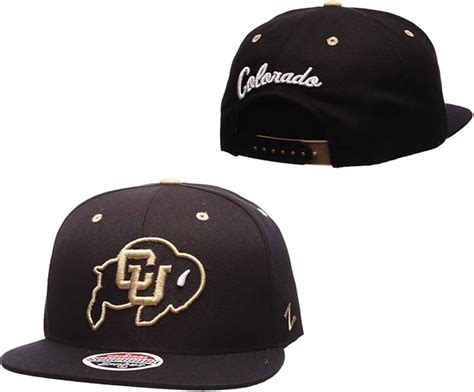 Colorado Buffaloes Z11 Adjustable Snapback Cap - Black, Adjustable ...