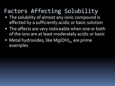 PPT - Factors Affecting Solubility PowerPoint Presentation - ID:5575206