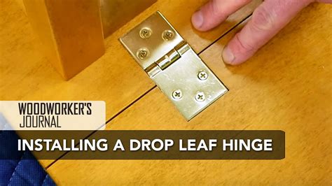 How to Install Drop Leaf Table Hinges | Woodworking - YouTube