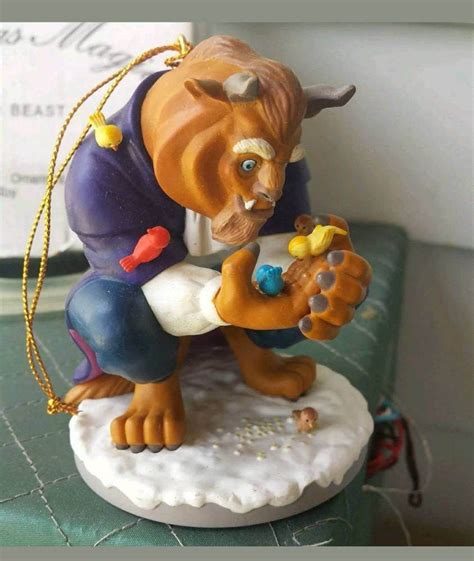 Beauty and the Beast figurine / Disney's Beast ornament / Grolier ...