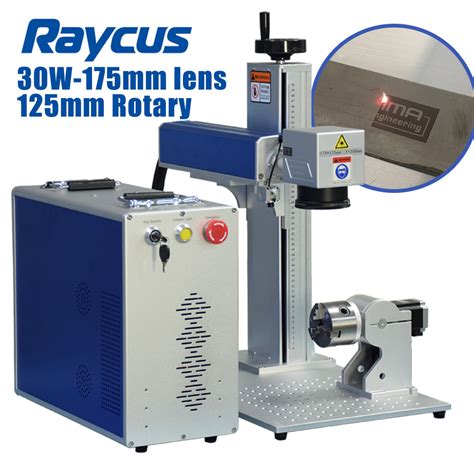 30watt Fiber Laser Engraving Machine 175x175mm Lens 125mm Rotary Axis SFX Laser Marking Machine