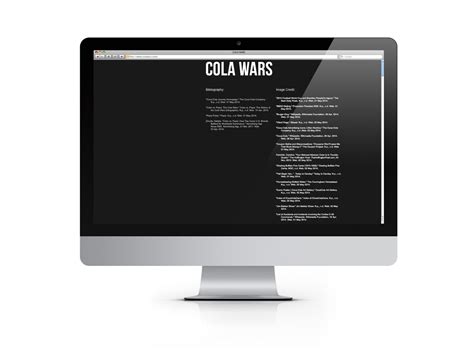 COLA WARS Interactive Timeline - James Owens Design