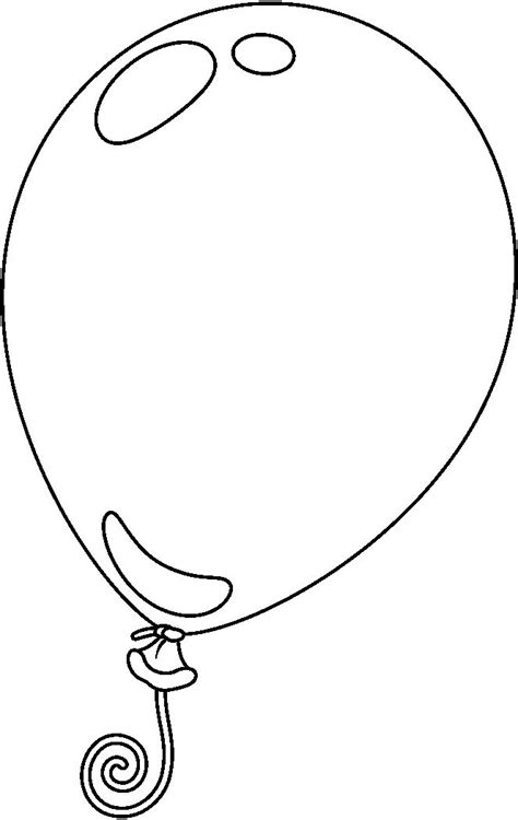 clip art balloon black and white - Clip Art Library