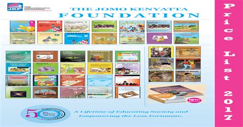 THE JOMO KENYATTA FOUNDATION r 6 i 2017 Price list .pdfTHE JOMO ...