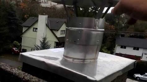 Chimney Rain Cap Installation on Liner Best Method - Flue Guru - YouTube