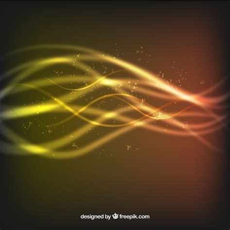 Abstract light waves background | Free Vector