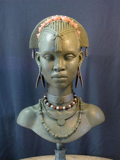 E.V. Female bust 1 by MarkNewman on DeviantArt | Sculpture, African ...