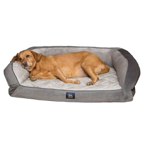 Serta, Extra Large, Quilted Gel Memory Foam Ortho Couch Pet Bed - Walmart.com - Walmart.com