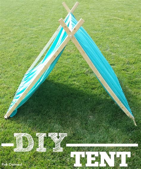 DIY Kids Tent - Pink Oatmeal