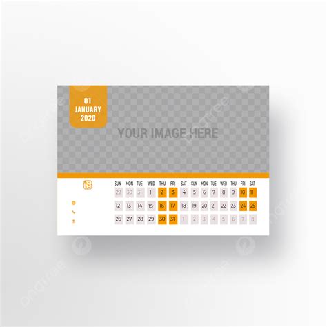 Desk Calendar Template Download on Pngtree