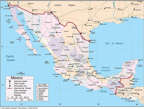 Resultado de imagen para mapa mexico con ciudades | Mapa de mexico, Mapa turistico de mexico ...