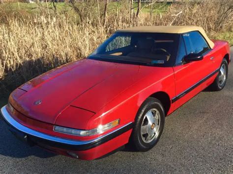 1990 Buick Reatta Convertible 9,910 miles 1988 1989 1991 Red for sale ...