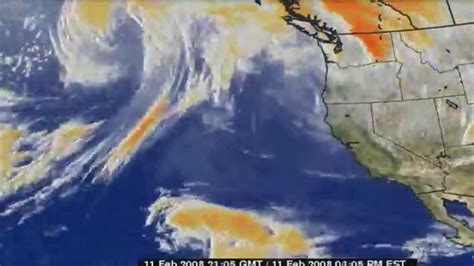 Jan-Feb 2008 El Nino IR GOES Weather Satellite West Coast US V19000 - YouTube