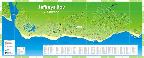 Jeffreys Bay Tourist Map - Jeffreys Bay South Africa • mappery