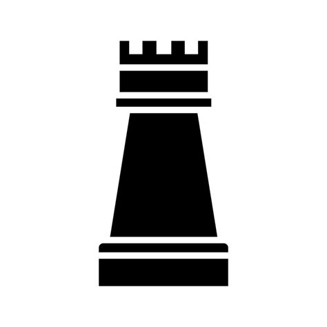 rook, chess piece icon vector 10954455 Vector Art at Vecteezy