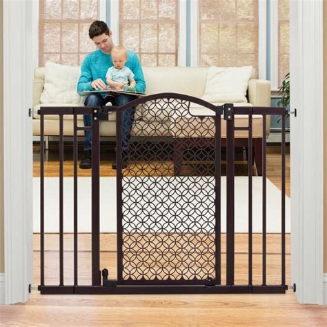 Summer Infant 42-in x 30-in Bronze Metal Safety Gate with Extensions in ...