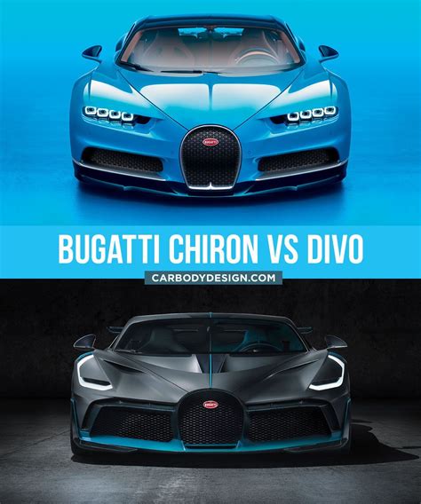 Bugatti Divo: Design comparison with the Chiron #Bugatti #design # ...