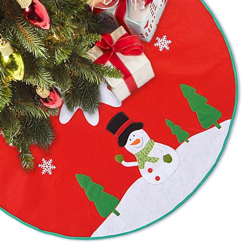 Snowman Christmas Tree Skirt • Comfy Christmas