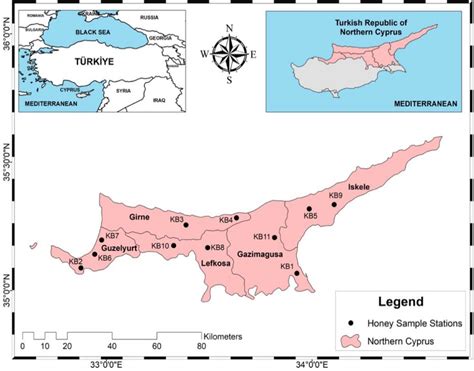 Geographical location of Northern Cyprus | Download Scientific Diagram