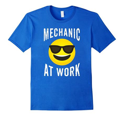 Mechanic Shirt – Cool Emoji Mechanic Hard At Work T-shirt-TJ – theteejob