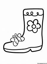 Winter Boots Coloring Pages sketch template