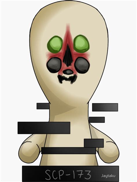 "SCP-173" Sticker for Sale by Jaytaku | Redbubble