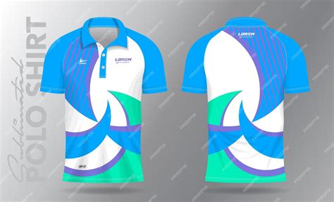 Premium Vector | Sublimation polo shirt mockup template design