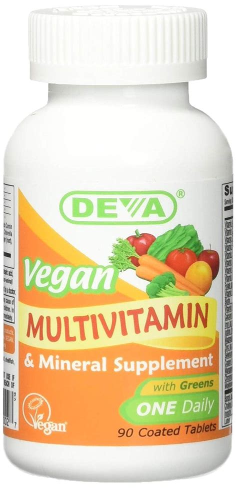 Deva Vegan Vitamins Daily Multivitamin & Mineral Supplement 90 tablets (Pack of 2) - Walmart.com ...