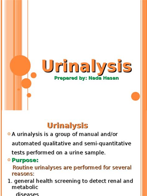 Urinalysis