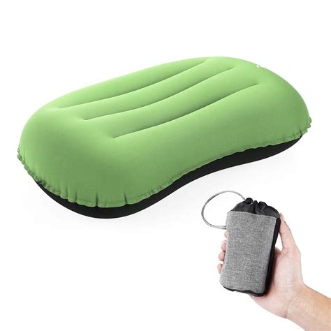 AT9022 Travel Pillows Inflatable Air Pillow Ultralight Foldable Travel Cushion Pillow for ...