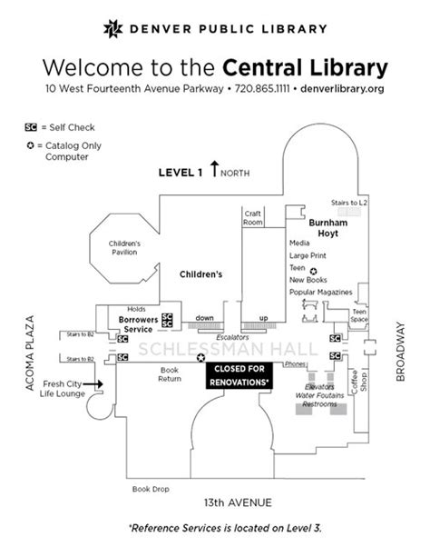 Central Library Maps and Call Number Guide | Denver Public Library