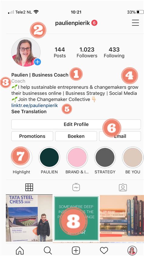 How to create the perfect instagram profile - Paulien Pierik Business Coach