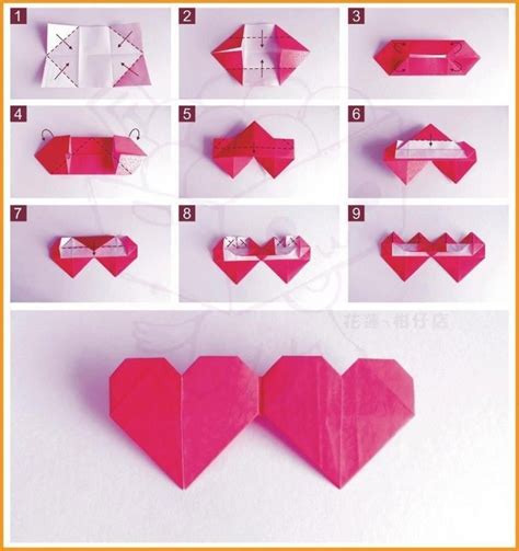 How To Fold Double Origami Heart | Usefuldiy in Elegant Origami Double Heart | Paper hearts ...