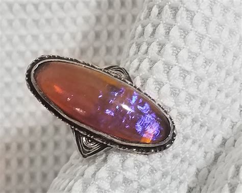 Fire opal sterling silver ring - mexican fire opal? | Antiques Board