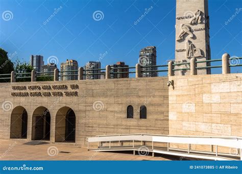 Obelisk in Ibirapuera Park, Sao Paulo in Brazil. Editorial Image ...