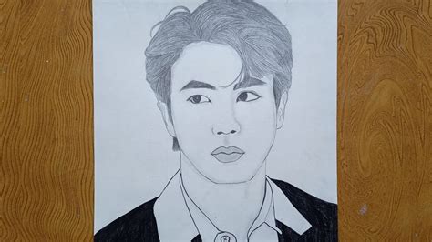 Dibujando Bts Jin Kim Seokjin Sketch Dibujo De Bts Jin Jin Sketch Paso ...