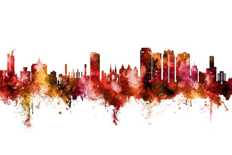 Birmingham Alabama Skyline Digital Art by Michael Tompsett | Fine Art ...