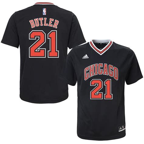 Youth Chicago Bulls Jimmy Butler adidas Black Alternate Replica Jersey ...