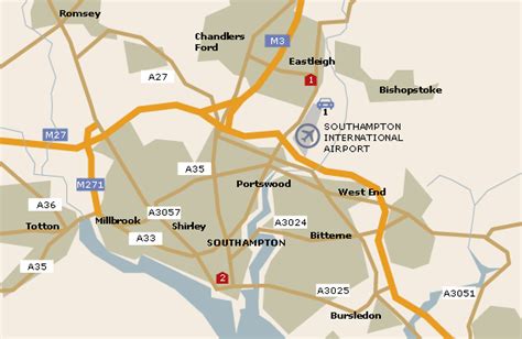 Southampton Airport Map