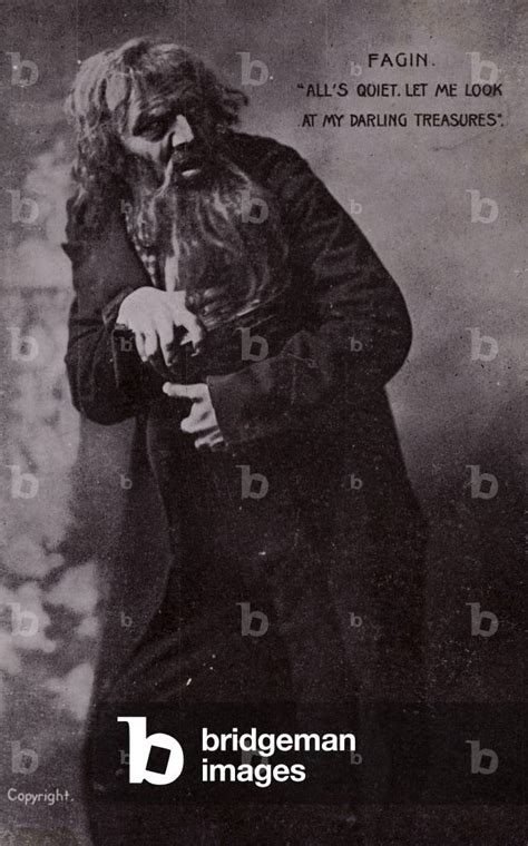 Image of Fagin, from Oliver Twist, by Charles Dickens (b/w photo) by ...