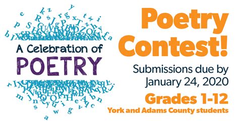 A Celebration of Poetry Contest, grades 1 -12 | York County Libraries ...