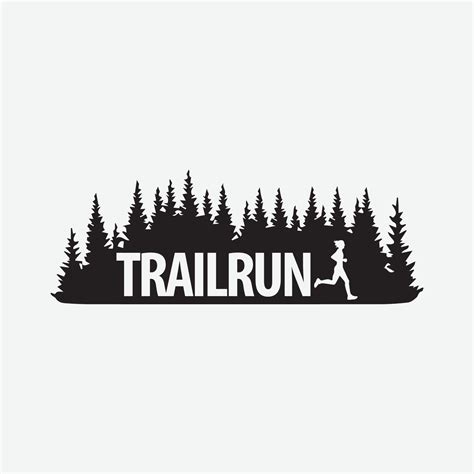 ultra trail running logo vector ilustración sobre fondo blanco 15714607 ...