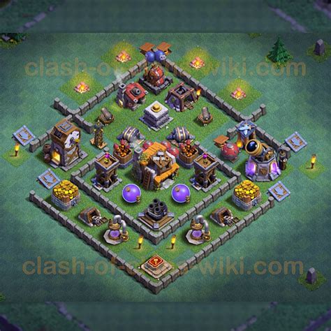 Meisterhütte LvL 5 Base + Link / Layout - Nachtdorf COC Clash of Clans - MH5 / BH5, #1