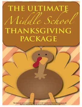 Thanksgiving Packet - Middle School ELA/History by Teacher's Craft