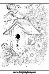 Birdhouse Coloring Pages For Adults – Artofit sketch template