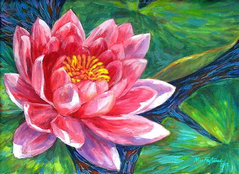 Lotus Flower Oil Art Flower | ubicaciondepersonas.cdmx.gob.mx